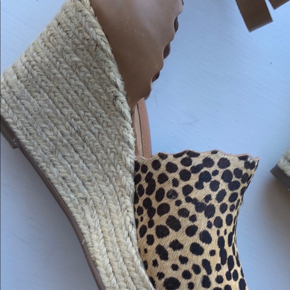 Leopard Espadrille Wedges - Picture 5 of 5